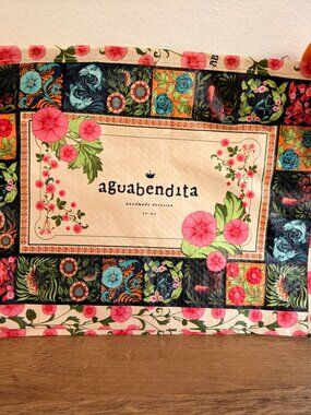 Agua Bendita Zippered Travel Pouch